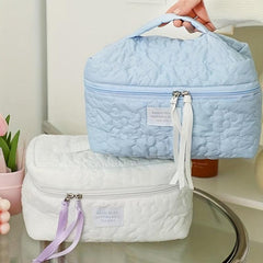 Flower Pattern Makeup Bag Zipper Travel Cosmetic Bag