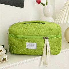Flower Pattern Makeup Bag Zipper Travel Cosmetic Bag