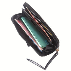 Gothic Skull Pattern Card Holder Vintage Large Capacity Coin Purse