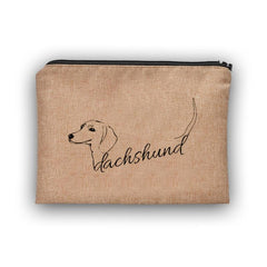 Cartoon Dog Pattern Portable Cosmetic Bag Travel Makeup Bag with Zipper