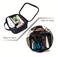 Transparent Cosmetic Zipper Bag Lightweight Organizer Toiletry Wash Bag