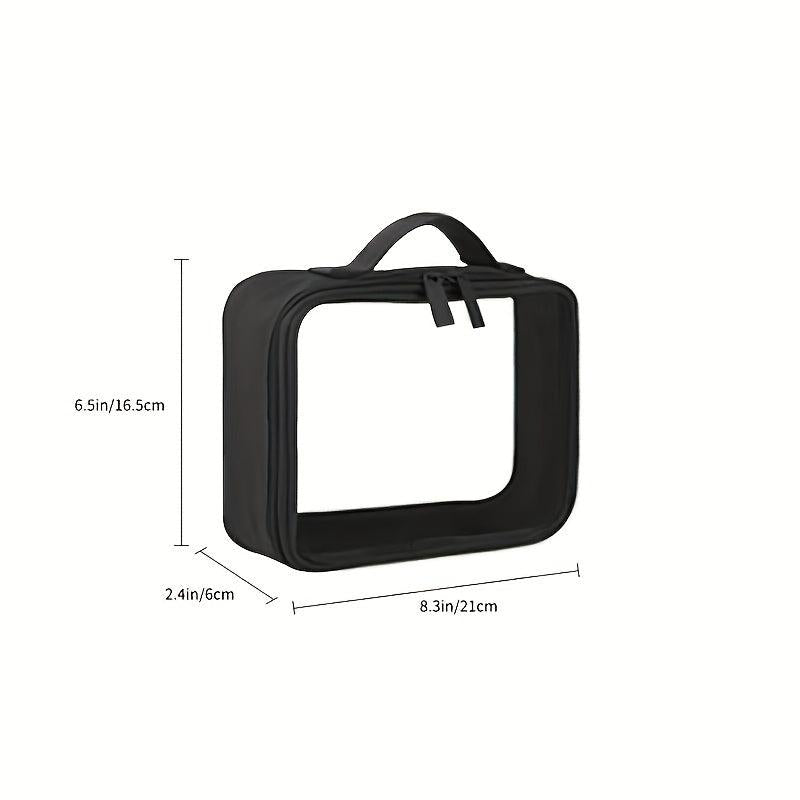 Transparent Cosmetic Zipper Bag Lightweight Organizer Toiletry Wash Bag