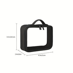 Transparent Cosmetic Zipper Bag Lightweight Organizer Toiletry Wash Bag