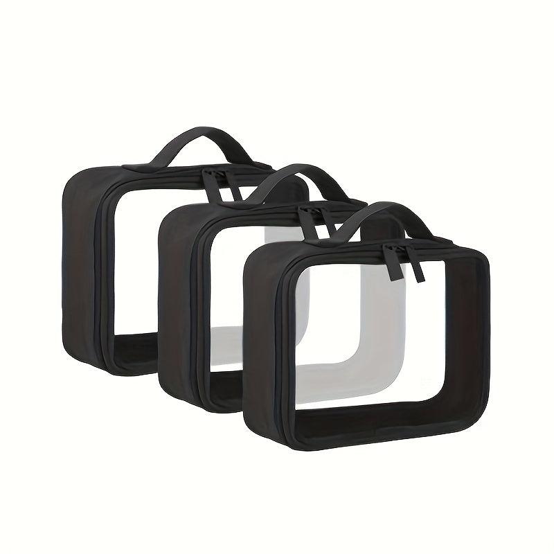 Transparent Cosmetic Zipper Bag Lightweight Organizer Toiletry Wash Bag