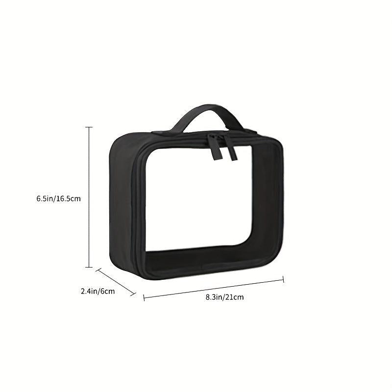 Transparent Cosmetic Zipper Bag Lightweight Organizer Toiletry Wash Bag