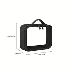 Transparent Cosmetic Zipper Bag Lightweight Organizer Toiletry Wash Bag