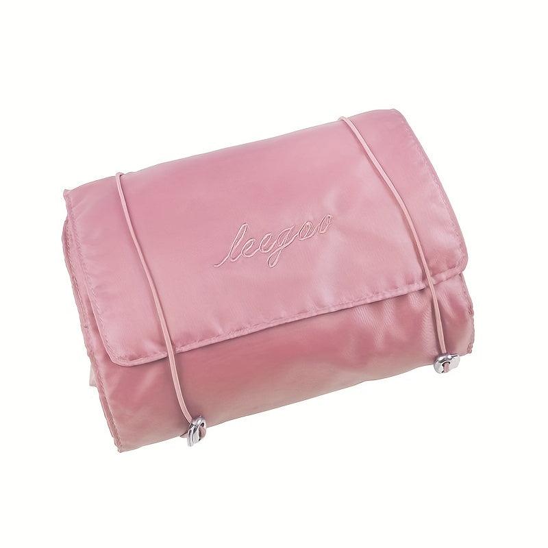 Detachable Rope Rolling Cosmetic Bag Nylon Foldable Separation Makeup Bag