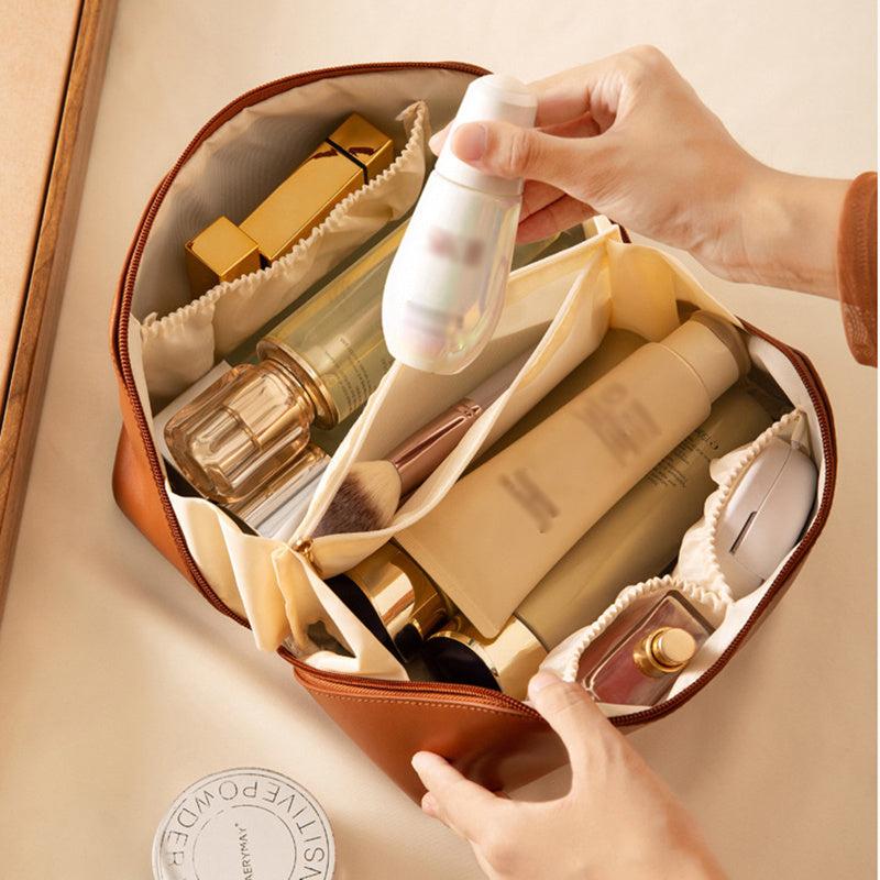 Waterproof Travel Cosmetic Bag Makeup Brush Storage Portable Zipper Toiletry