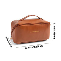 Waterproof Travel Cosmetic Bag Makeup Brush Storage Portable Zipper Toiletry