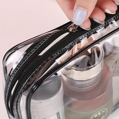 Colorful Chenille Letter Patch Handbag Toiletry Wash Bag