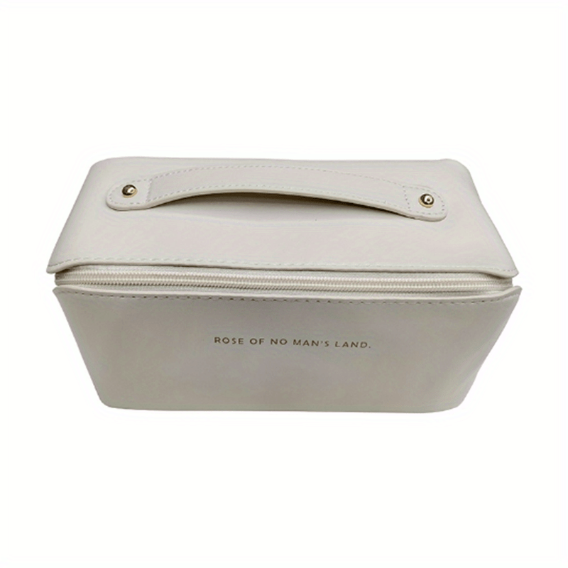 Women's Zipper Cosmetic Bag Faux Leather Makeup Organizer