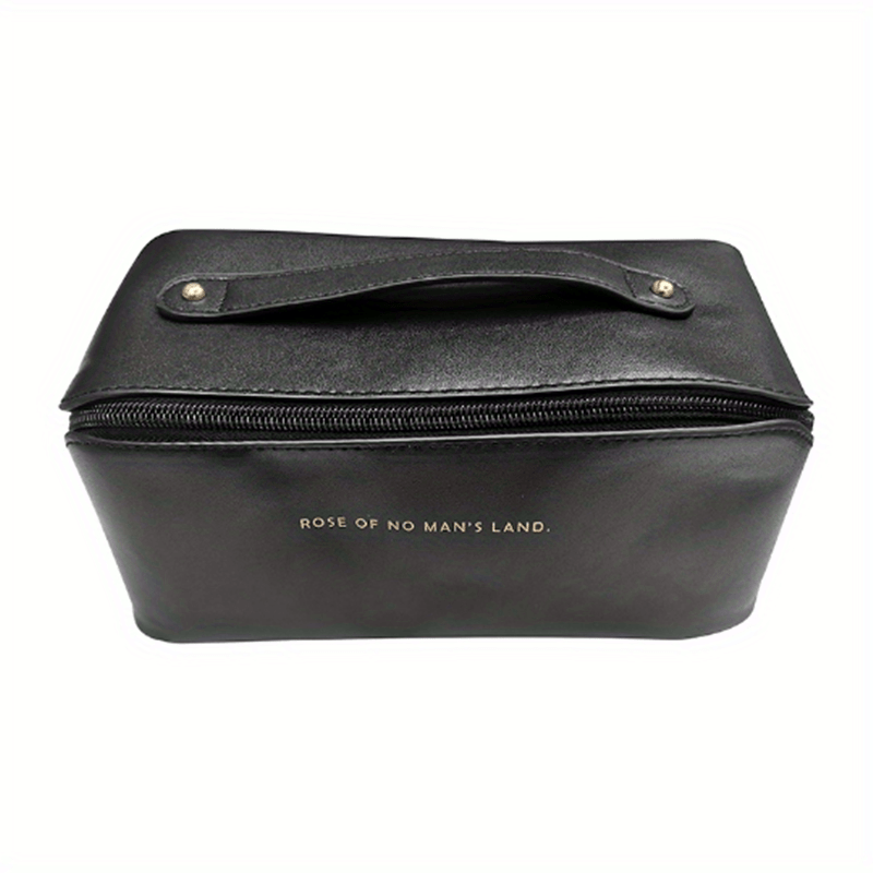 Women's Zipper Cosmetic Bag Faux Leather Makeup Organizer