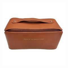 Women's Zipper Cosmetic Bag Faux Leather Makeup Organizer