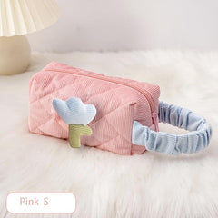Zipper Cosmetic Bag Makeup Organizer Toiletry Wash Bag