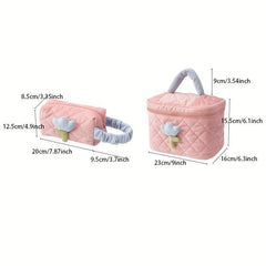 Zipper Cosmetic Bag Makeup Organizer Toiletry Wash Bag