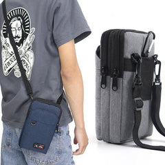 Men's Crossbody Bag Phone Pouch Card Holder Diagonal Shoulder Outdoor Sports