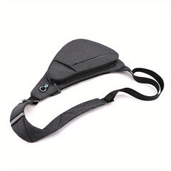 Waterproof Men's Chest Bag with Earphone Hole for Outdoor Sports