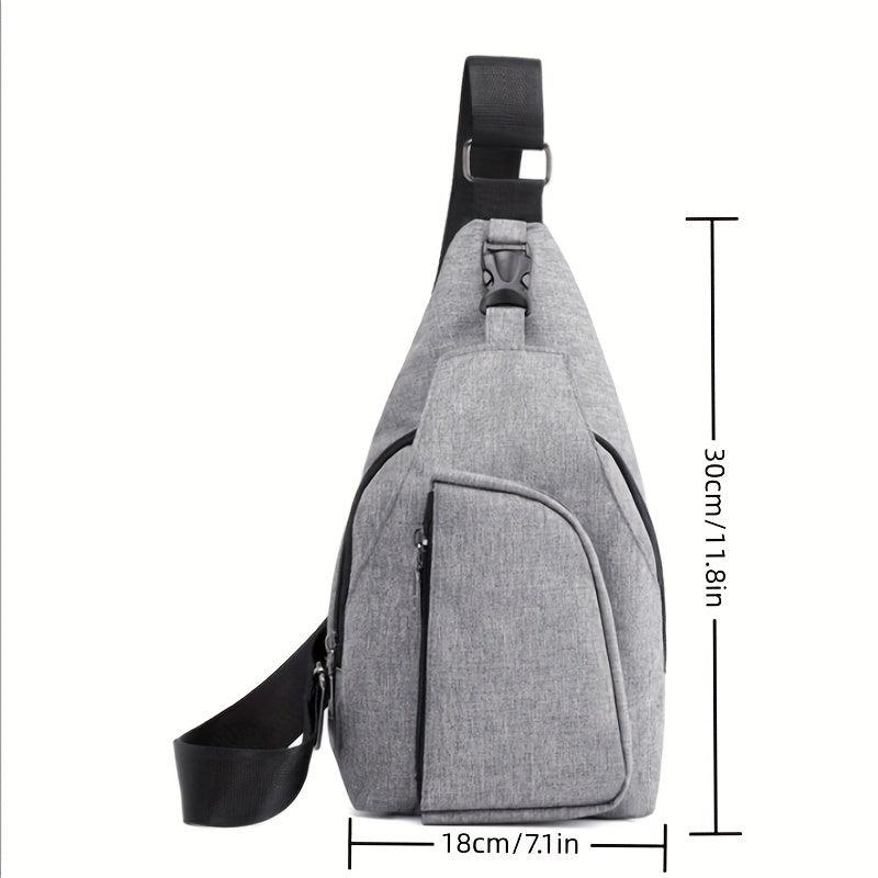 Nylon Waterproof Crossbody Chest Bag For Outdoor Sports Travel