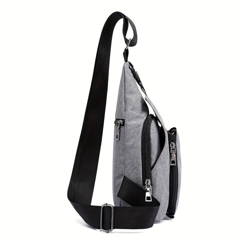 Nylon Waterproof Crossbody Chest Bag For Outdoor Sports Travel