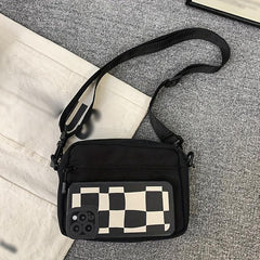 Canvas Square Shoulder Bag Small Satchel Bag