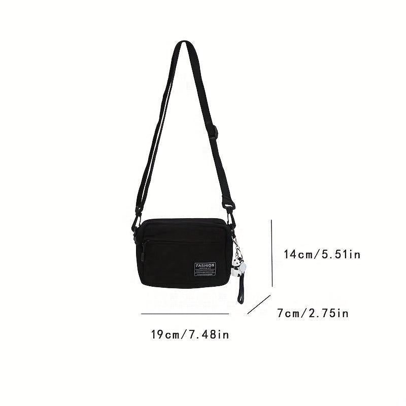 Canvas Square Shoulder Bag Small Satchel Bag