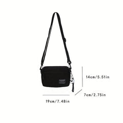 Canvas Square Shoulder Bag Small Satchel Bag