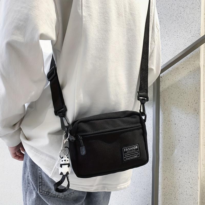 Canvas Square Shoulder Bag Small Satchel Bag