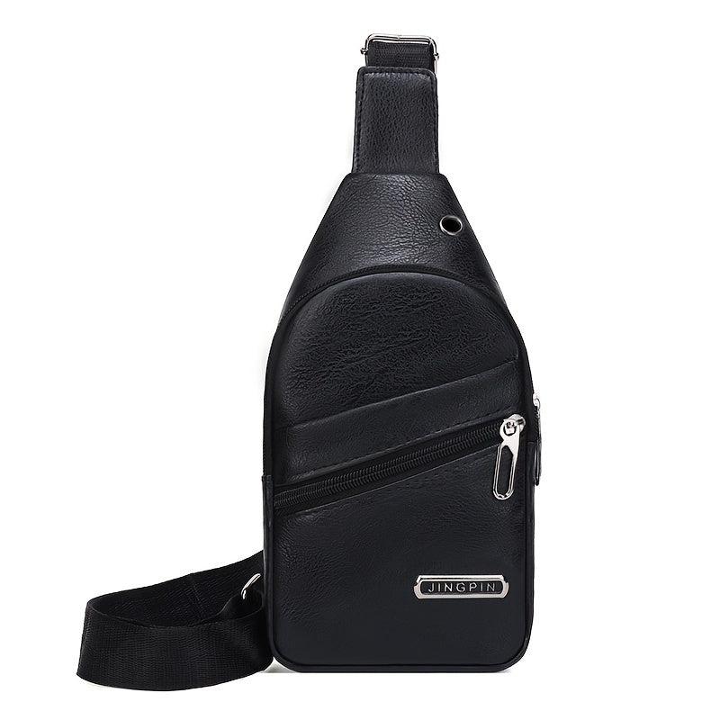 Men's PU Leather Chest Bag