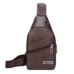 Men's PU Leather Chest Bag