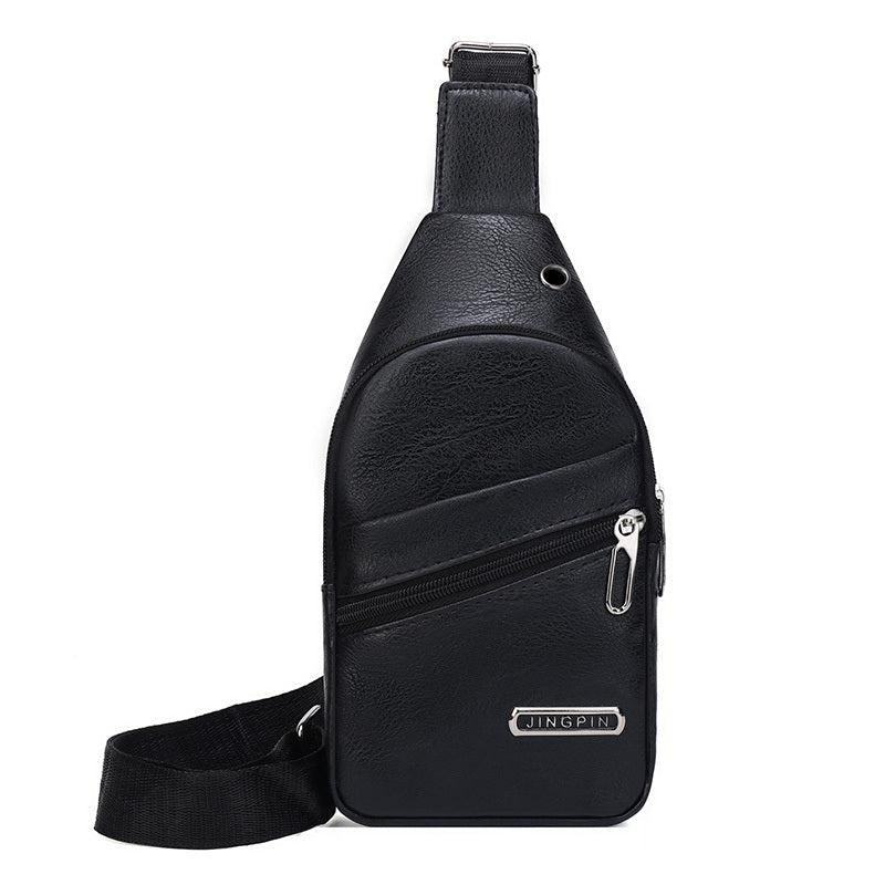 Men's PU Leather Chest Bag