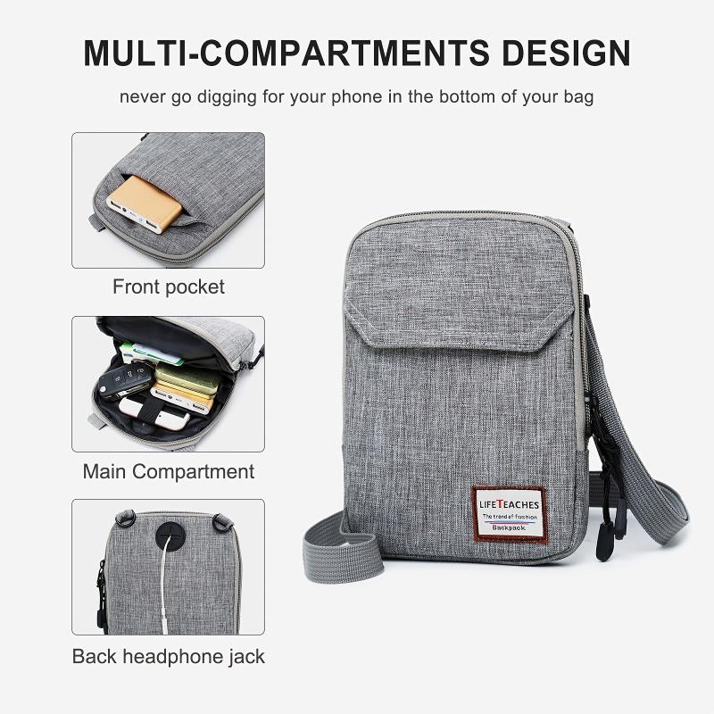 Men's Small Crossbody Bag Mini Messenger Shoulder Bag