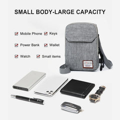 Men's Small Crossbody Bag Mini Messenger Shoulder Bag