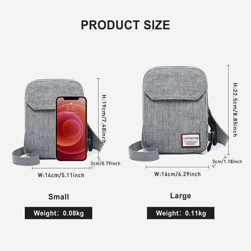 Men's Small Crossbody Bag Mini Messenger Shoulder Bag