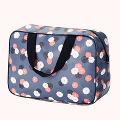 Floral Print Travel Makeup Pouch Toiletry Bag