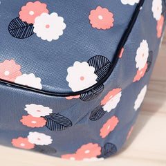 Floral Print Travel Makeup Pouch Toiletry Bag