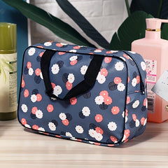 Floral Print Travel Makeup Pouch Toiletry Bag