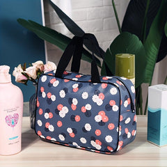 Floral Print Travel Makeup Pouch Toiletry Bag