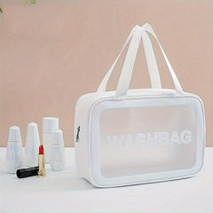 Cosmetic Handbag Lightweight Toiletry Wash Bag Waterproof Zipper Makeup Bag