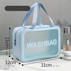Cosmetic Handbag Lightweight Toiletry Wash Bag Waterproof Zipper Makeup Bag