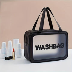 Cosmetic Handbag Lightweight Toiletry Wash Bag Waterproof Zipper Makeup Bag
