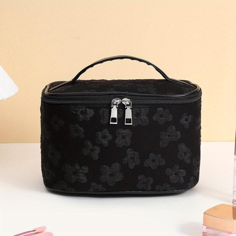 Floral Cosmetic Bag Lightweight Portable Storage for Women
