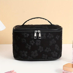 Floral Cosmetic Bag Lightweight Portable Storage for Women