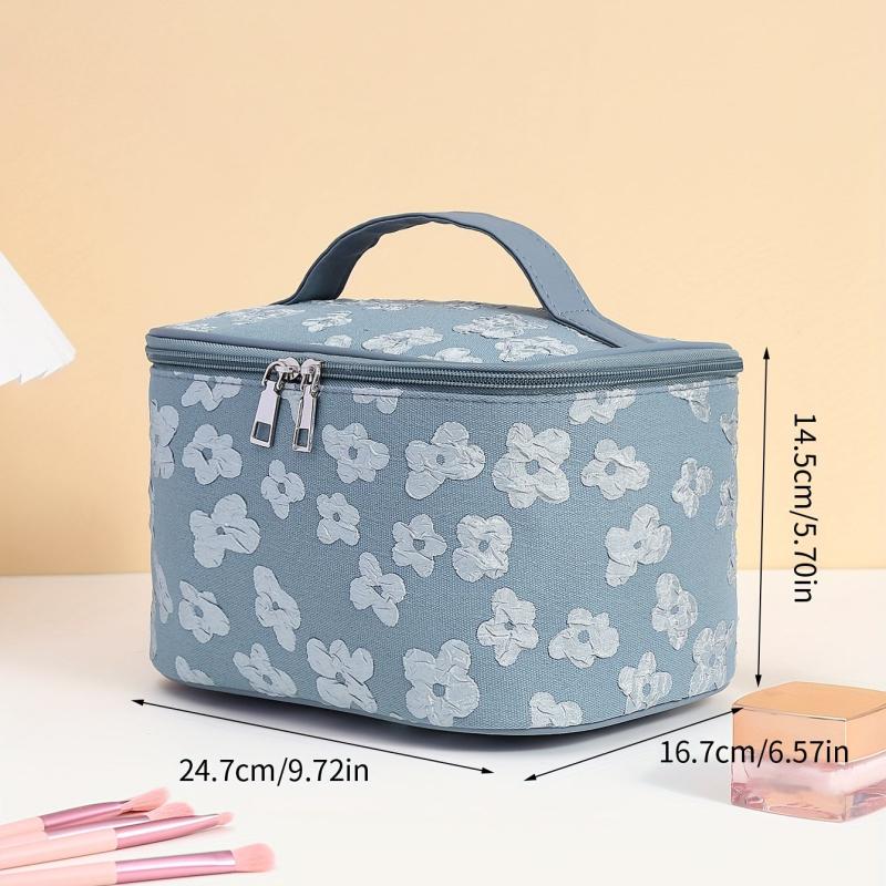 Floral Cosmetic Bag Lightweight Portable Storage for Women