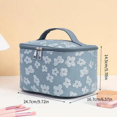 Floral Cosmetic Bag Lightweight Portable Storage for Women