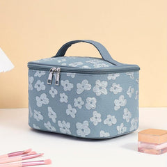 Floral Cosmetic Bag Lightweight Portable Storage for Women