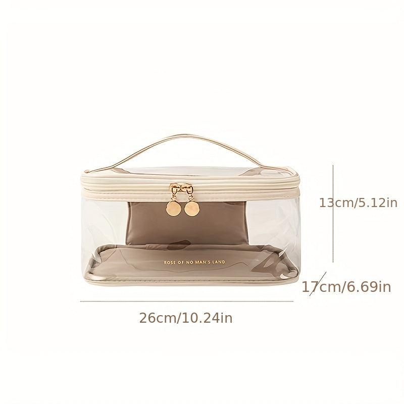 Transparent Makeup Handbag Portable Waterproof Cosmetic Bag