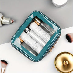 Transparent Zipper Makeup Pouch Lightweight Carry On Bag