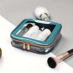 Transparent Zipper Makeup Pouch Lightweight Carry On Bag