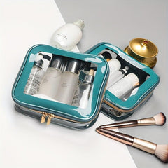 Transparent Zipper Makeup Pouch Lightweight Carry On Bag
