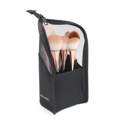 Zipper Cosmetic Bag Travel Toiletry Makeup Brush Storage Case